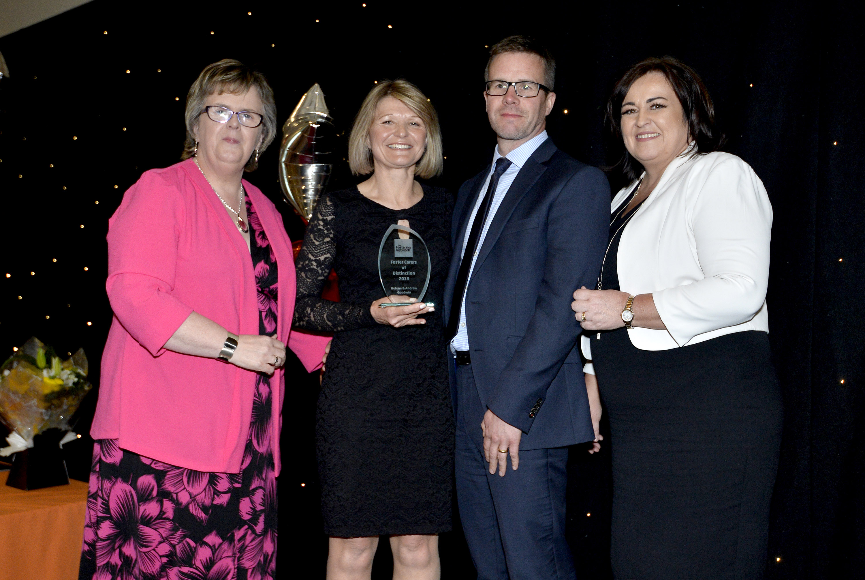 Una Carragher, Helene and Andrew Goodwin, and Kathleen Toner