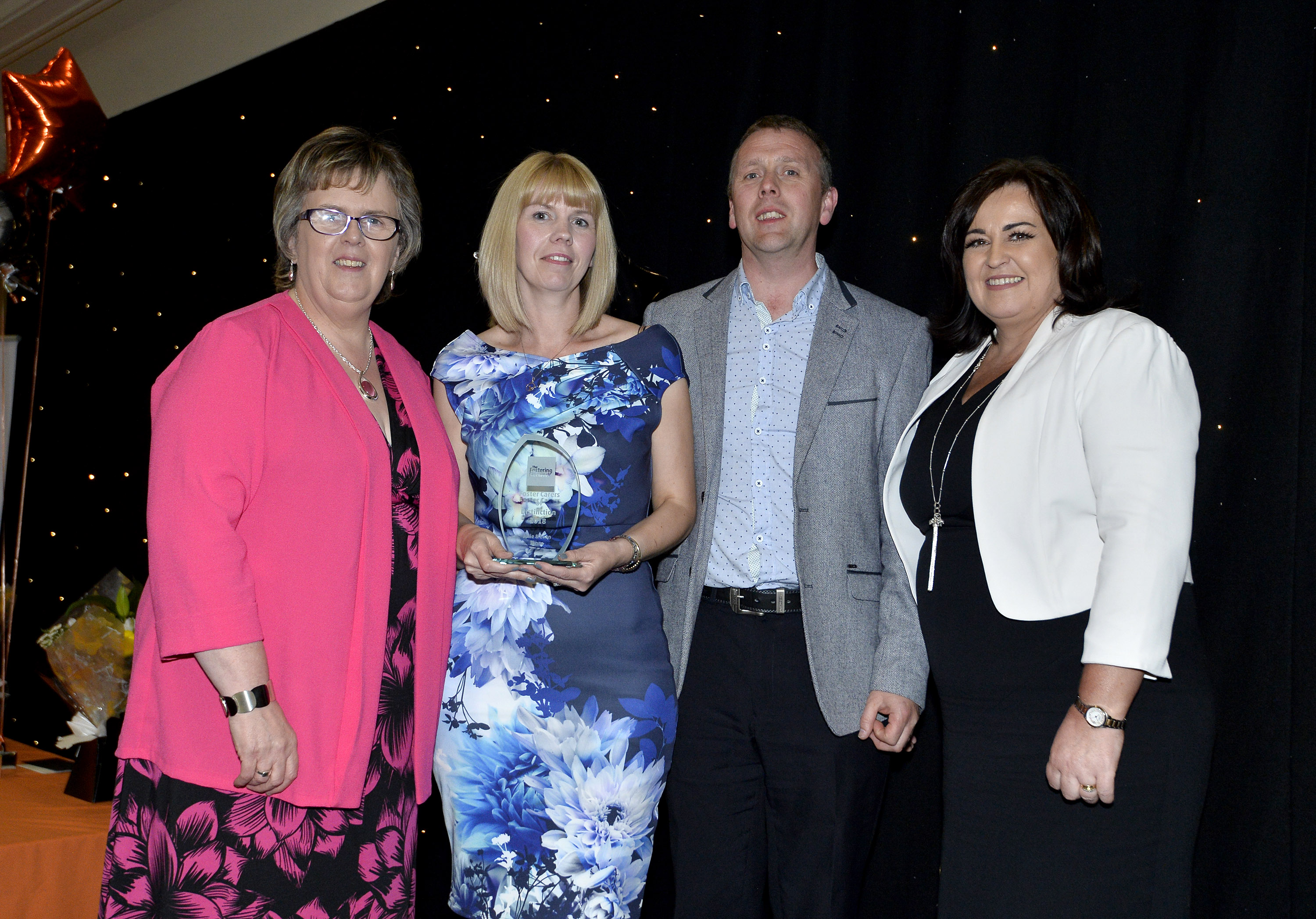 Una Carragher, Julie and Evan Jones, and Kathleen Toner